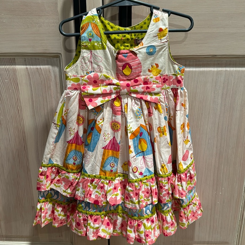Jelly the Pug 2T dress. Excellent condition.  Wrinkled from storage.